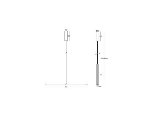 Подвесной светильник Maytoni P096PL-L11BK1