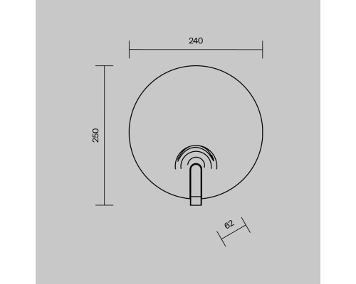 Настенный светильник (бра) Maytoni MOD481WL-L8BS3K