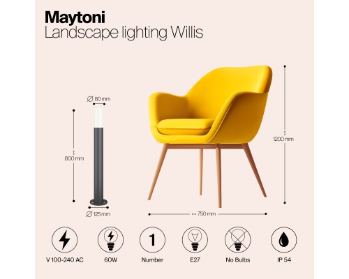 Ландшафтный светильник Outdoor O418FL-01GR1