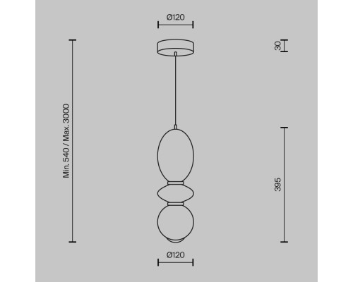 Подвесной светильник Maytoni MOD362PL-L10BG3K