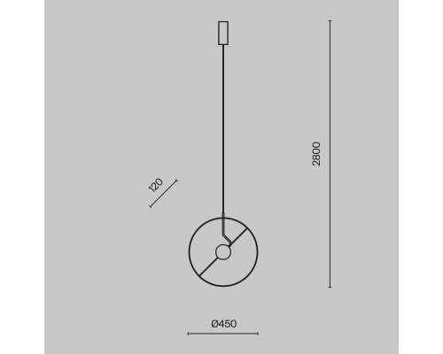 Подвесной светильник Maytoni MOD154PL-L6W3K