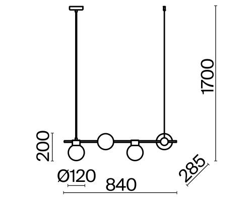 Подвесной светильник Freya FR5232PL-04B