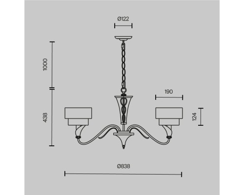 Подвесной светильник Maytoni H311-05-G