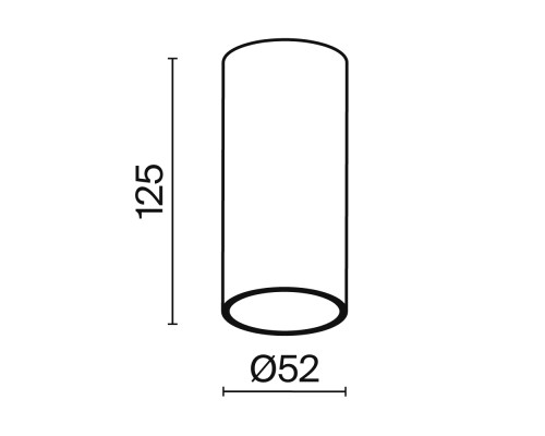Потолочный светильник Technical C056CL-L12B3K-W-B
