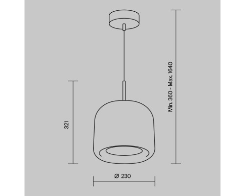Подвесной светильник Maytoni MOD128PL-L6SG