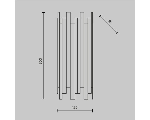 Настенный светильник (бра) Maytoni MOD136WL-01BS