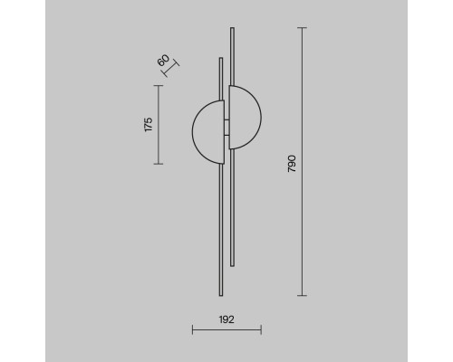 Настенный светильник (бра) Maytoni MOD179WL-L22BS4K1