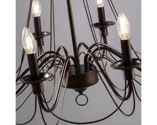 Подвесная люстра Freya FR046-08-B Velia Черный матовый