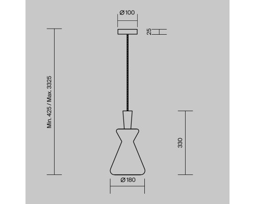 Подвесной светильник Maytoni MOD405PL-01W2