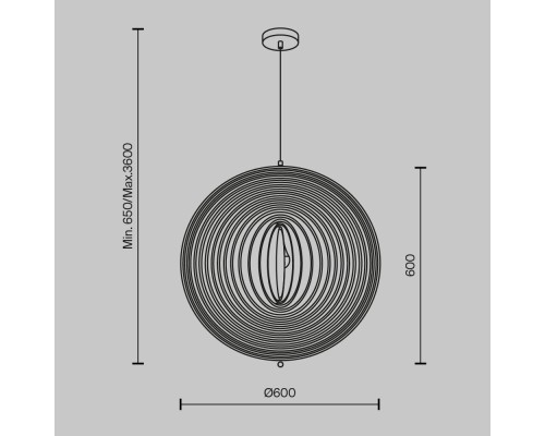 Подвесной светильник Maytoni MOD197PL-01W2