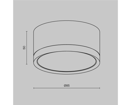 Потолочный светильник Technical C086CL-GX53-SRD-WS