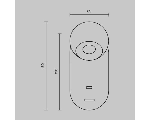 Настенный светильник (бра) Maytoni MOD434WL-L5BS3K