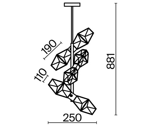 Подвесной светильник Maytoni MOD325PL-06G1