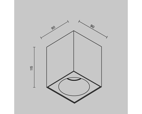 Потолочный светильник Technical C030CL-01B