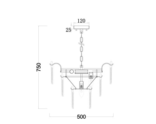 Подвесная люстра Freya Hloya FR5143PL-07G