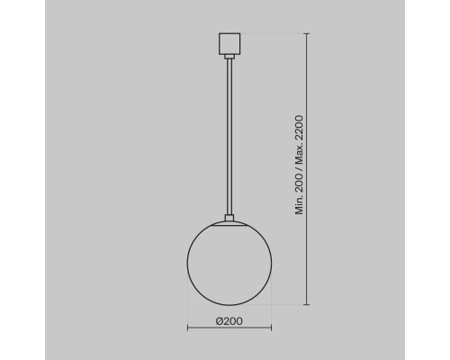 Подвесной светильник Technical P039PL-5W3K-20-B