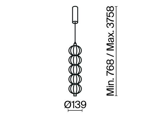 Подвесной светильник Maytoni MOD216PL-L10G3K