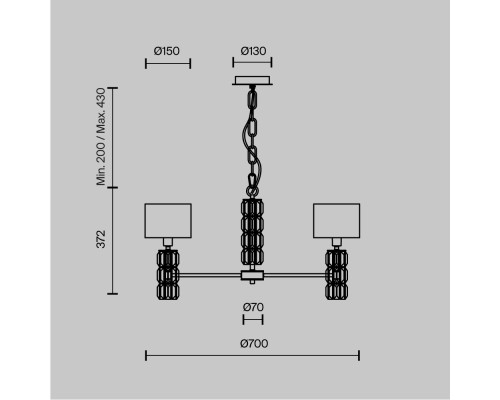 Люстра Maytoni DIA008PL-05CH