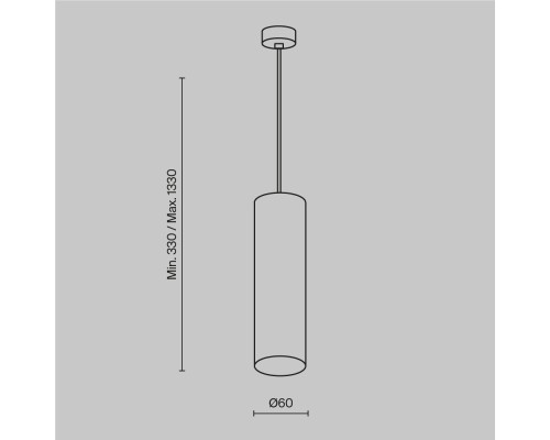 Подвесной светильник Technical P075PL-01W