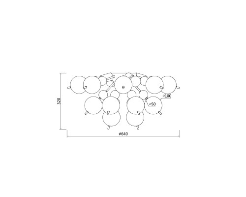Потолочный светильник Maytoni MOD133CL-04BS