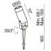 Ландшафтный светильник Outdoor O050FL-L5W3K
