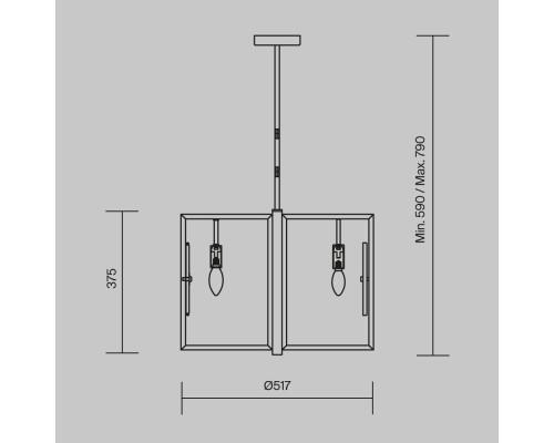 Подвесной светильник Maytoni MOD099PL-06G