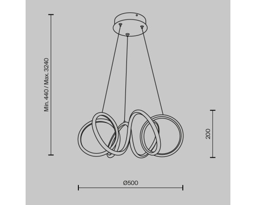 Подвесной светильник Maytoni MOD241PL-L60BSK
