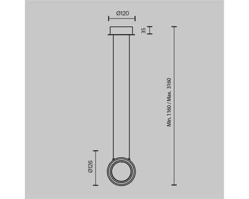 Подвесной светильник Maytoni MOD361PL-L7BS3K