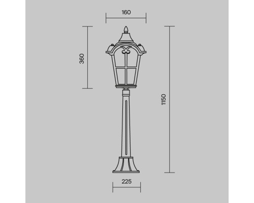 Ландшафтный светильник Outdoor O413FL-01BZ1