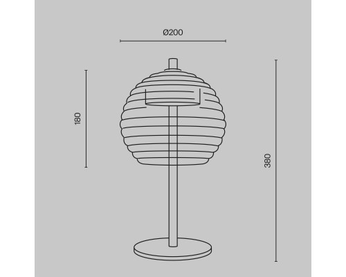 Настольный светильник Maytoni P060TL-L12BSK1