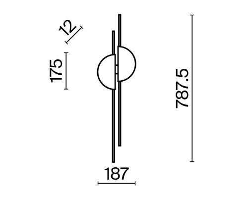Настенный светильник (бра) Maytoni MOD179WL-L22BS4K1
