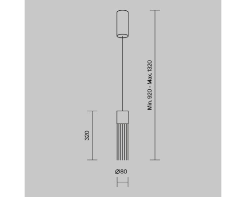 Подвесной светильник Maytoni MOD190PL-L5G3K
