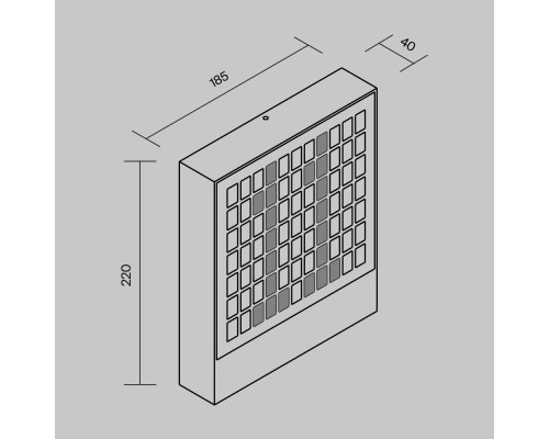 Настенный светильник (бра) Outdoor O475WL-L10GF3K