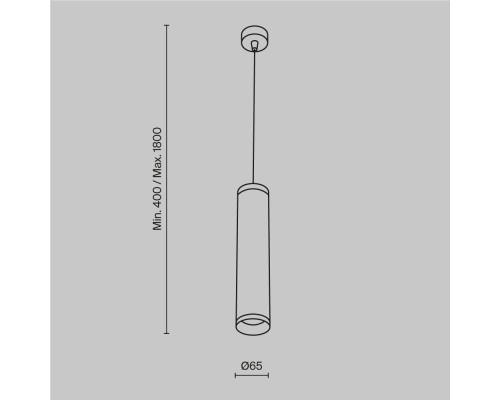 Подвесной светильник Technical P038PL-01B