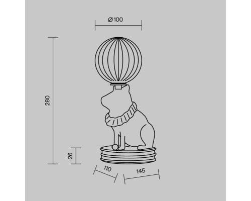 Настольный светильник Maytoni MOD477TL-L5W3K