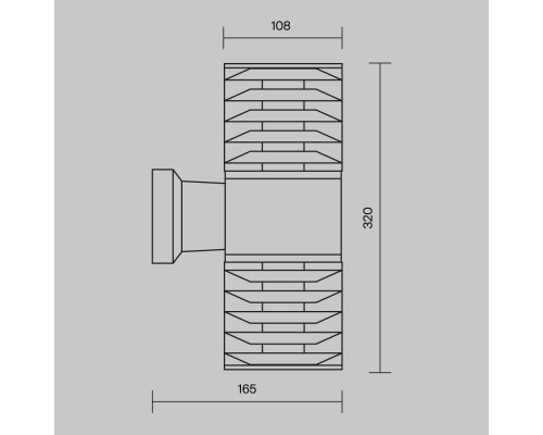 Настенный светильник (бра) Outdoor O576WL-02GR