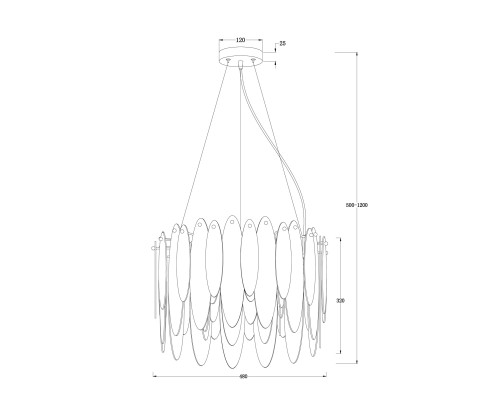 Подвесной светильник Freya FR5217PL-05FG