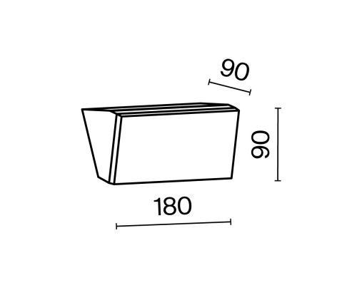 Настенный светильник (бра) Outdoor O436WL-L10GF3K