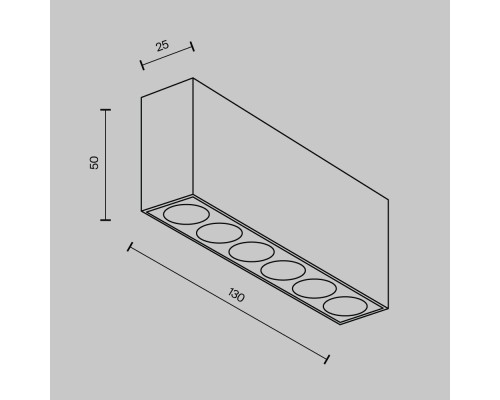 Потолочный светильник Technical C066CL-12W3-6K-W