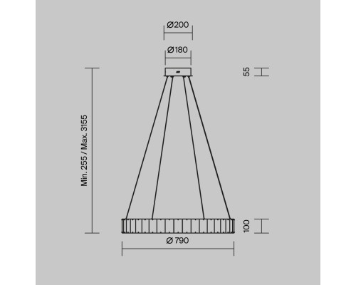 Подвесной светильник Maytoni MOD517PL-L40BS3K