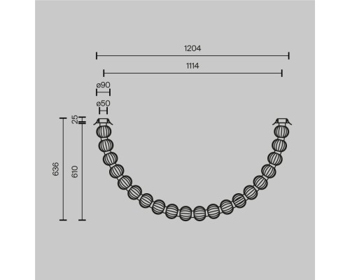 Потолочный светильник Maytoni MOD555CL-L28G3K