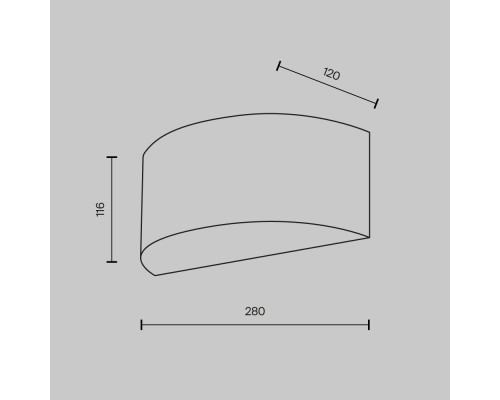 Настенный светильник (бра) Maytoni MOD096WL-01CH