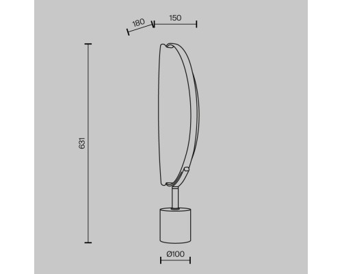 Настольный светильник Maytoni MOD281TL-L15BS3K