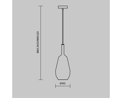 Подвесной светильник Maytoni MOD271PL-01B9