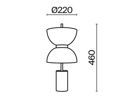 Настольный светильник Maytoni MOD178TL-L11B3K