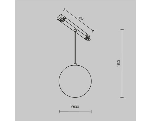 Трековый подвесной светильник Technical TR039-4-5W3K-WW-DS