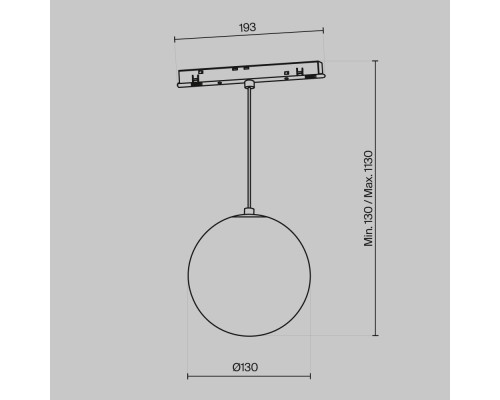 Трековый подвесной светильник Technical TR039-2-5W3K