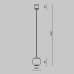 Трековый подвесной светильник Technical TR165-1-8W3K-M-B