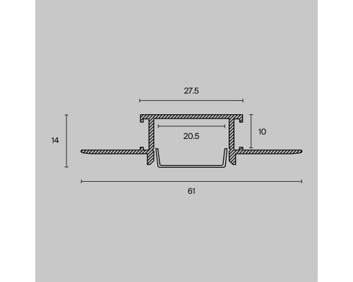 Профиль Led Strip ALM011S-2M