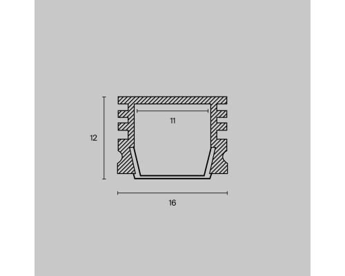 Профиль Led Strip ALM005S-2M